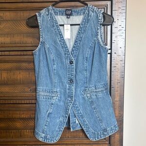 GAP Longline Denim Vest